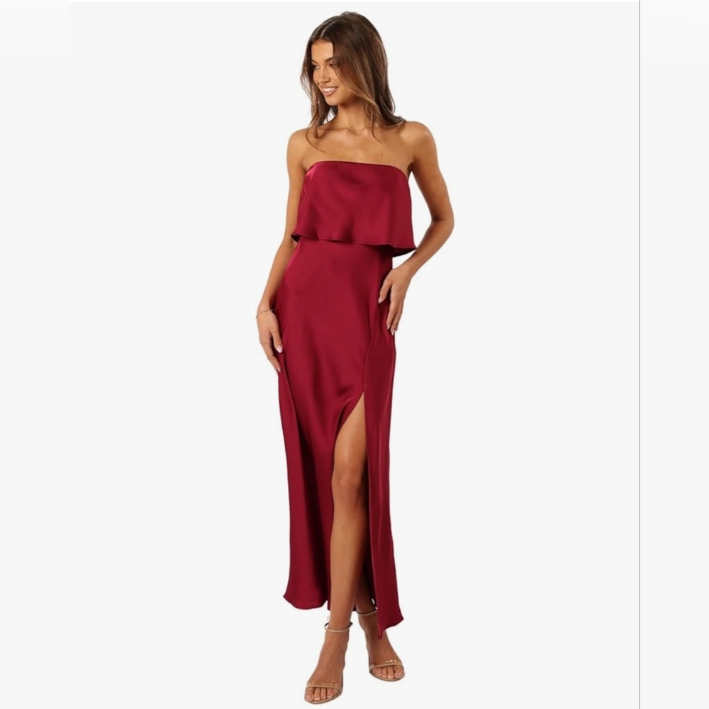 Petal & Pup Vienna Strapless Midi Dress